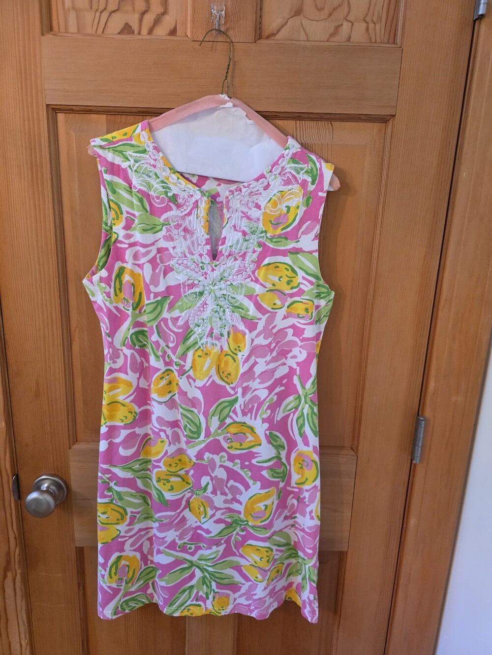 Womans' Pink Floral Sleeveless Dress